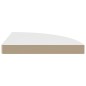 vidaXL Eck-Schweberegal Weiß 35x35x3,8 cm MDF vidaXL Eck-Schweberegal Weiß 35x35x3,8 cm MDF