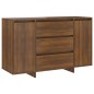 vidaXL Sideboard mit 3 Schubladen Braun Eiche 120x41x75 cm vidaXL Sideboard mit 3 Schubladen Braun Eiche 120x41x75 cm