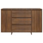 vidaXL Sideboard mit 3 Schubladen Braun Eiche 120x41x75 cm vidaXL Sideboard mit 3 Schubladen Braun Eiche 120x41x75 cm