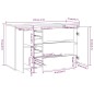 vidaXL Sideboard mit 3 Schubladen Braun Eiche 120x41x75 cm vidaXL Sideboard mit 3 Schubladen Braun Eiche 120x41x75 cm