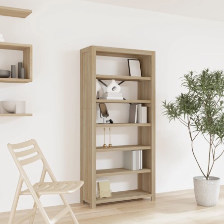 vidaXL Bücherregal 6 Fächer 80x30x170 cm Massivholz Akazie