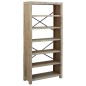 vidaXL Bücherregal 6 Fächer 80x30x170 cm Massivholz Akazie vidaXL Bücherregal 6 Fächer 80x30x170 cm Massivholz Akazie