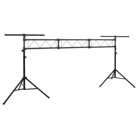 vidaXL Leuchtenstativ Schwarz 438x115 x(180-300) cm Stahl