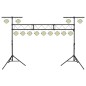 vidaXL Leuchtenstativ Schwarz 438x115 x(180-300) cm Stahl vidaXL Leuchtenstativ Schwarz 438x115 x(180-300) cm Stahl