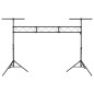 vidaXL Leuchtenstativ Schwarz 438x115 x(180-300) cm Stahl vidaXL Leuchtenstativ Schwarz 438x115 x(180-300) cm Stahl