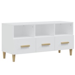 vidaXL TV-Schrank Weiß 102x36x50 cm Holzwerkstoff