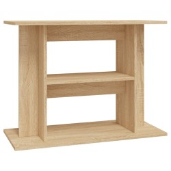 vidaXL Aquariumständer Sonoma-Eiche 80x35x60 cm Holzwerkstoff