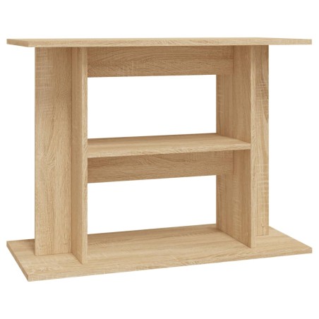 vidaXL Aquariumständer Sonoma-Eiche 80x35x60 cm Holzwerkstoff