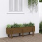 vidaXL Hochbeet Honigbraun 121x30x38 cm Massivholz Kiefer vidaXL Hochbeet Honigbraun 121x30x38 cm Massivholz Kiefer