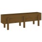 vidaXL Hochbeet Honigbraun 121x30x38 cm Massivholz Kiefer vidaXL Hochbeet Honigbraun 121x30x38 cm Massivholz Kiefer
