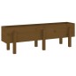 vidaXL Hochbeet Honigbraun 121x30x38 cm Massivholz Kiefer vidaXL Hochbeet Honigbraun 121x30x38 cm Massivholz Kiefer