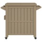 vidaXL 3-in-1 Servierwagen Hellbraun Polypropylen vidaXL 3-in-1 Servierwagen Hellbraun Polypropylen