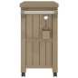 vidaXL 3-in-1 Servierwagen Hellbraun Polypropylen vidaXL 3-in-1 Servierwagen Hellbraun Polypropylen