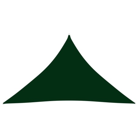 vidaXL Sonnensegel Oxford-Gewebe Dreieckig 3,5x3,5x4,9 m Dunkelgrün