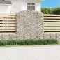 vidaXL Gabione mit Hochbogen 200x50x220/240 cm Verzinktes Eisen vidaXL Gabione mit Hochbogen 200x50x220/240 cm Verzinktes Eisen