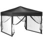 vidaXL Partyzelt Faltbar mit Seitenwänden Anthrazit 3x3 m vidaXL Partyzelt Faltbar mit Seitenwänden Anthrazit 3x3 m