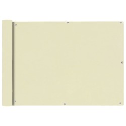vidaXL Balkonsichtschutz Oxfordgewebe 75x600 cm Creme