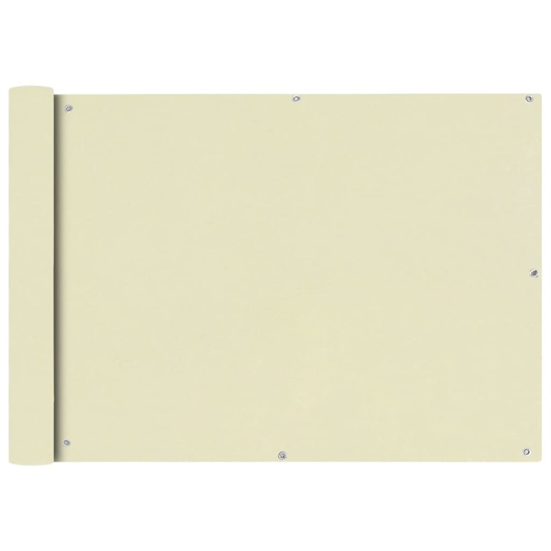 vidaXL Balkonsichtschutz Oxfordgewebe 75x600 cm Creme vidaXL Balkonsichtschutz Oxfordgewebe 75x600 cm Creme