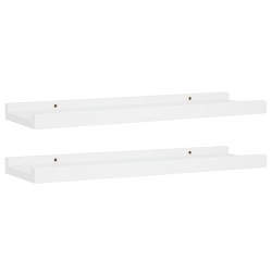 vidaXL Bilderleisten 2 Stk. Weiß 40x9x3 cm MDF 