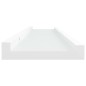 vidaXL Bilderleisten 2 Stk. Weiß 40x9x3 cm MDF vidaXL Bilderleisten 2 Stk. Weiß 40x9x3 cm MDF