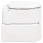 vidaXL Camping-Einbautoilette Weiß 24+17 L HDPE & Stahl vidaXL Camping-Einbautoilette Weiß 24+17 L HDPE & Stahl
