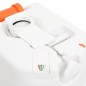 vidaXL Camping-Einbautoilette Weiß 24+17 L HDPE & Stahl vidaXL Camping-Einbautoilette Weiß 24+17 L HDPE & Stahl