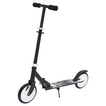 vidaXL 2-Rad-Kinderroller mit Verstellbarem Lenker Schwarz