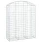 vidaXL Gabione mit Hochbogen 150x50x180/200 cm Verzinktes Eisen vidaXL Gabione mit Hochbogen 150x50x180/200 cm Verzinktes Eisen