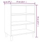 vidaXL Sideboard Braun Eichen-Optik 57x35x70 cm Holzwerkstoff vidaXL Sideboard Braun Eichen-Optik 57x35x70 cm Holzwerkstoff