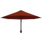 vidaXL Sonnenschirm Wandmontage mit Metallmast 300 cm Terracotta-Rot vidaXL Sonnenschirm Wandmontage mit Metallmast 300 cm Terracotta-Rot