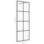 vidaXL Duschwand für Begehbare Dusche mit Klarem ESG Glas 80x195 cm vidaXL Duschwand für Begehbare Dusche mit Klarem ESG Glas 80x195 cm