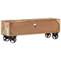 vidaXL TV-Schrank mit Rädern 110x30x37 cm Altholz Massiv vidaXL TV-Schrank mit Rädern 110x30x37 cm Altholz Massiv