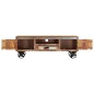 vidaXL TV-Schrank mit Rädern 110x30x37 cm Altholz Massiv vidaXL TV-Schrank mit Rädern 110x30x37 cm Altholz Massiv