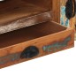 vidaXL TV-Schrank mit Rädern 110x30x37 cm Altholz Massiv vidaXL TV-Schrank mit Rädern 110x30x37 cm Altholz Massiv