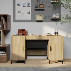 vidaXL Schreibtisch Sonoma-Eiche 140x50x75 cm Holzwerkstoff