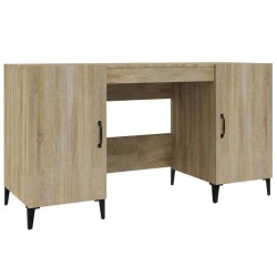 vidaXL Schreibtisch Sonoma-Eiche 140x50x75 cm Holzwerkstoff