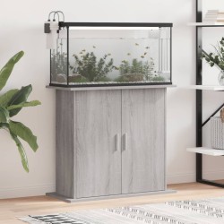 vidaXL Aquariumständer Grau Sonoma 81x36x73 cm Holzwerkstoff