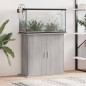 vidaXL Aquariumständer Grau Sonoma 81x36x73 cm Holzwerkstoff vidaXL Aquariumständer Grau Sonoma 81x36x73 cm Holzwerkstoff
