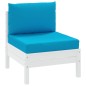 Palettenkissen 2-tlg. Hellblau Oxford-Gewebe Palettenkissen 2-tlg. Hellblau Oxford-Gewebe