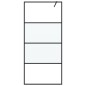 vidaXL Duschwand für Begehbare Dusche Schwarz 90x195cm Halbmatt ESG vidaXL Duschwand für Begehbare Dusche Schwarz 90x195cm Halbmatt ESG