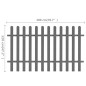 vidaXL Lattenzaun WPC 200x120 cm vidaXL Lattenzaun WPC 200x120 cm