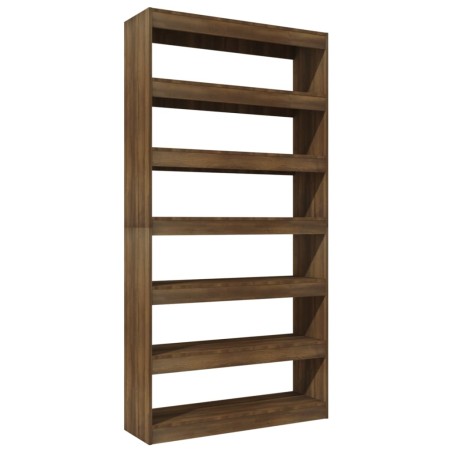 vidaXL Bücherregal/Raumteiler Braun Eiche 100×30×198 cm Holzwerkstoff