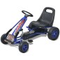 vidaXL Pedal Go-Kart mit verstellbarem Sitz Blau vidaXL Pedal Go-Kart mit verstellbarem Sitz Blau