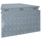 vidaXL Aluminiumkiste 737/381 x 410 x 460 mm Silbern vidaXL Aluminiumkiste 737/381 x 410 x 460 mm Silbern