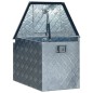 vidaXL Aluminiumkiste 737/381 x 410 x 460 mm Silbern vidaXL Aluminiumkiste 737/381 x 410 x 460 mm Silbern