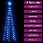 vidaXL Weihnachtsbaum Kegelform 84 LEDs Deko Blau 50x150 cm vidaXL Weihnachtsbaum Kegelform 84 LEDs Deko Blau 50x150 cm