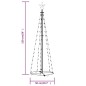 vidaXL Weihnachtsbaum Kegelform 84 LEDs Deko Blau 50x150 cm vidaXL Weihnachtsbaum Kegelform 84 LEDs Deko Blau 50x150 cm