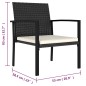 Garten-Essstühle 4 Stk. Poly Rattan Schwarz Garten-Essstühle 4 Stk. Poly Rattan Schwarz