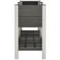 vidaXL Garten-Hochbeet mit Ablage 175x50x90 cm WPC Grau vidaXL Garten-Hochbeet mit Ablage 175x50x90 cm WPC Grau