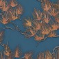 DUTCH WALLCOVERINGS Tapete Kiefer-Motiv Golden und Blau DUTCH WALLCOVERINGS Tapete Kiefer-Motiv Golden und Blau